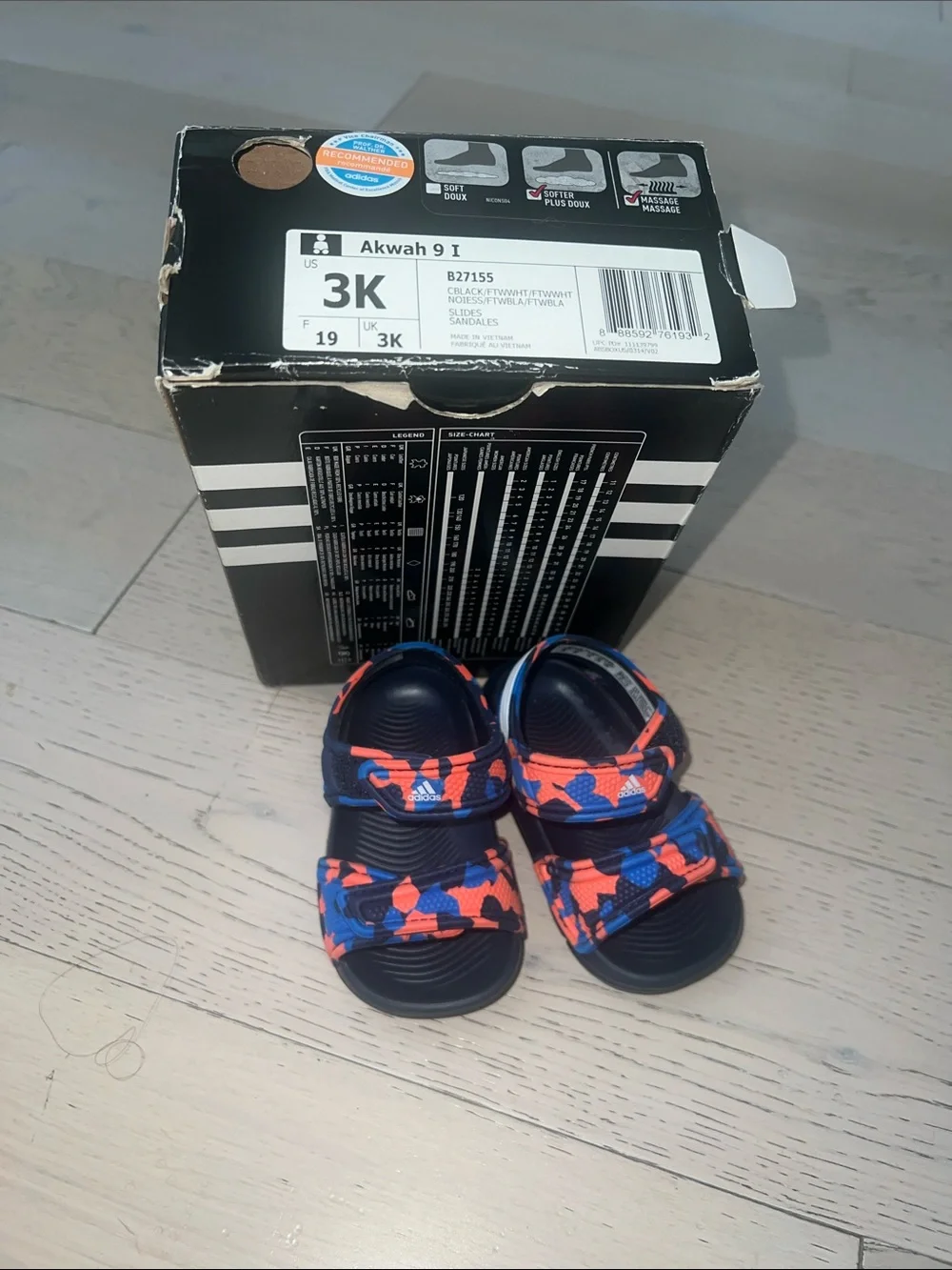 Adidas Kids water Sandals- size 3K